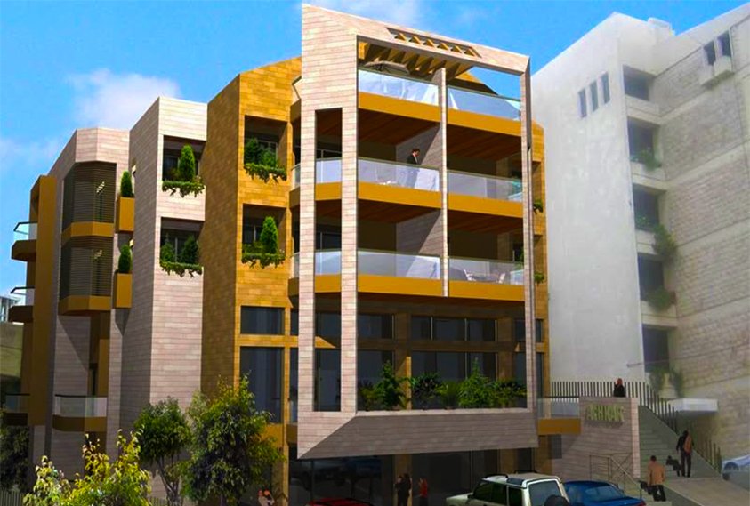 91 Broumana, a mix of residential and commercial spaces, completed in 2014,